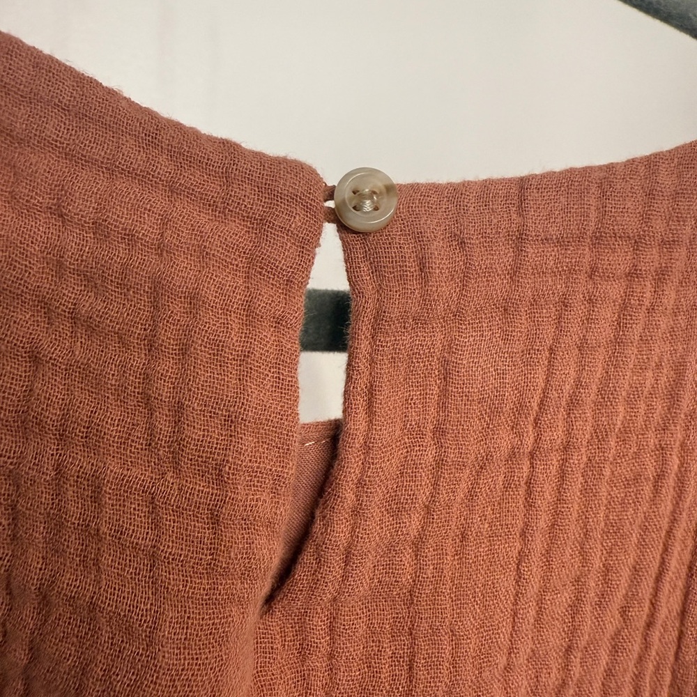 Copper Key Rust Textured Dress - Picture 6 of 12
